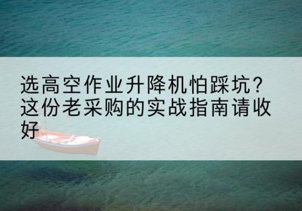 米林高空作业升降机厂家推荐-选高空作业升降机怕踩坑？这份老采购的实战指南请收好